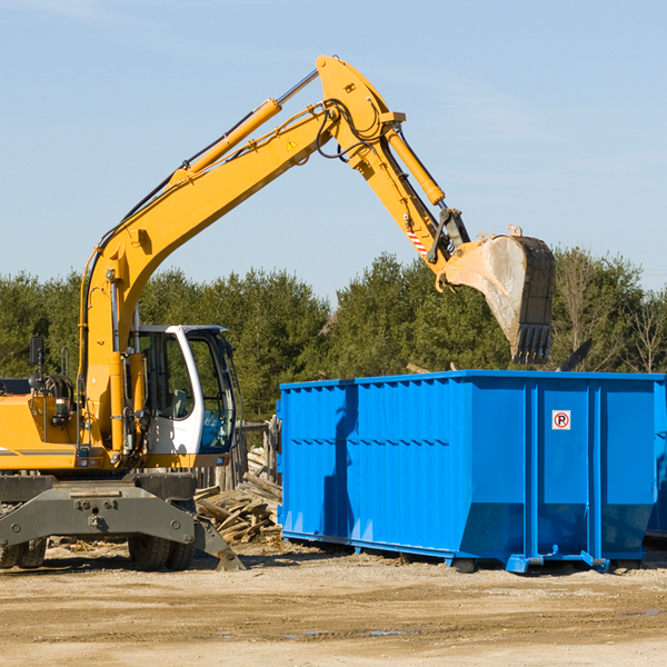 are there any restrictions on where a residential dumpster can be placed in Iron River